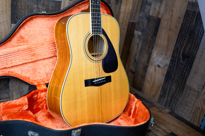 Yamaha L-5 Acoustic Dreadnaught Guitar 1980s Natural Made in Japan MIJ w/ Case