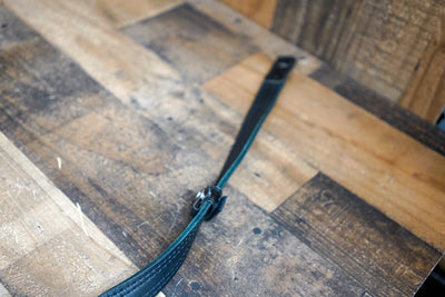 Al Bane for Leather Black Leather Guitar or Bass Strap