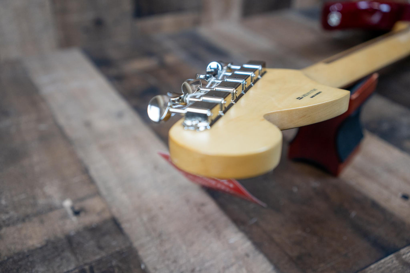 Fender FSR Mahogany Blacktop Stratocaster HH Crimson Red Transparent 2019 w/ Case Candy, Bag