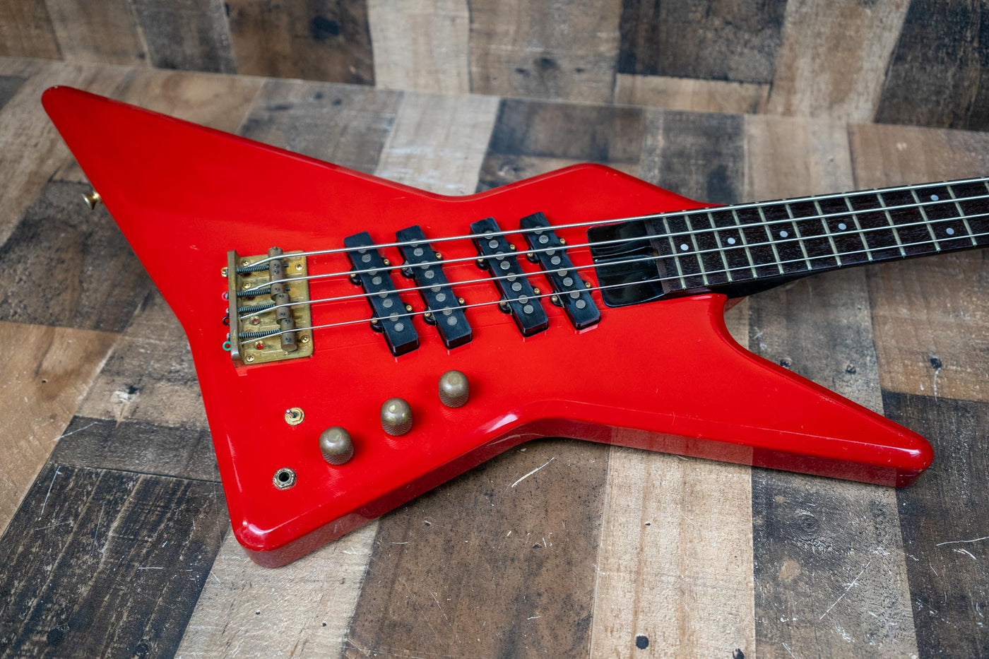 Greco Guitar Device MTB-65 Offset Bass Red 1985 Vintage Made in